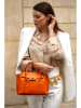 Victor & Hugo Paris Leren handtas "Jeny" oranje - (B)25 x (H)19 x (D)7 cm