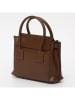 Victor & Hugo Paris Leren handtas "Jeny" bruin - (B)25 x (H)19 x (D)7 cm