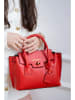 Victor & Hugo Paris Leder-Henkeltasche "Jany" in Rot - (B)25 x (H)19 x (T)7 cm