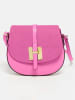 Victor & Hugo Paris Leder-Umhängetasche in Pink - (B)22 x (H)18 x (T)6 cm