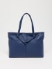 Victor & Hugo Paris Leren shopper "Ly" blauw - (B)40 x (H)29,5 x (D)11 cm