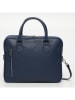 Victor & Hugo Paris Leder-Aktentasche "Elio" in Dunkelblau - (B)36,5 x (H)28 x (T)12 cm