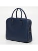 Victor & Hugo Paris Leder-Aktentasche "Elio" in Dunkelblau - (B)36,5 x (H)28 x (T)12 cm