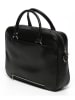 Victor & Hugo Paris Leder-Aktentasche "Niccolo" in Schwarz - (B)37 x (H)28,5 x (T)9 cm