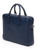 Victor & Hugo Paris Leren businesstas "Marco" donkerblauw - (B)39 x (H)29 x (D)9 cm