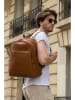 Victor & Hugo Paris Leren rugzak "Louu" camel - (B)33 x (H)38 x (D)16 cm