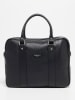 Victor & Hugo Paris Leder-Henkeltasche "Iris" in Schwarz - (B)36 x (H)28 x (T)9 cm