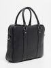 Victor & Hugo Paris Leder-Henkeltasche "Iris" in Schwarz - (B)36 x (H)28 x (T)9 cm