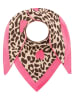 Zwillingsherz Dreieckstuch "Liebes Leo" in Beige/ Rosa - (L)200 x (B)130 cm