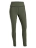Maier Sports Legginsy sportowe "Fav" w kolorze khaki
