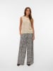 Vero Moda Hose in Beige/ Schwarz