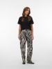 Vero Moda Hose in Beige/ Schwarz