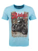 KEY LARGO Shirt "Tour" in Hellblau
