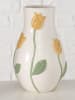 Boltze Vaas "Lisette" wit/geel/groen - (H)20 cm