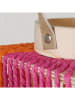 Boltze 2er-Set: LED-Windlichter "Nista" in Pink/ Beige/ Orange - (H)22 cm