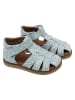POM POM Leren enkelsandalen lichtblauw