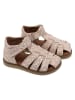 POM POM Leren enkelsandalen beige