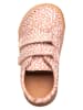 POM POM Leder-Sneakers in Apricot