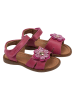 POM POM Leder-Sandalen in Pink