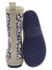 POM POM Rubberlaarzen beige/donkerblauw