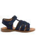 POM POM Leren sandalen donkerblauw