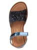 POM POM Sandalen donkerblauw