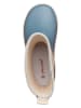 POM POM Rubberlaarzen "Solid" lichtblauw/beige