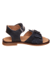 POM POM Leren sandalen donkerblauw