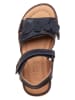POM POM Leren sandalen donkerblauw
