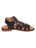 POM POM Leren sandalen donkerblauw