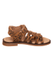 POM POM Leren sandalen lichtbruin/bruin