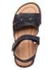 POM POM Leren sandalen donkerblauw