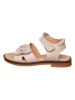 POM POM Leder-Sandalen in Beige