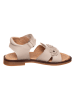 POM POM Leder-Sandalen in Beige