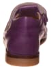 POM POM Leder-Halbsandalen in Lila