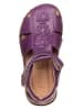 POM POM Leder-Halbsandalen in Lila