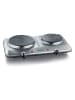 SEVERIN Doppelkochplatte  "DK1014" in Silber