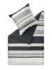 ESPRIT Komplet pościeli satynowej "Logo Stripe" w kolorze szaro-beżowym