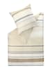 ESPRIT Satin-Bettwäsche-Set ''Logo Stripe'' in Beige