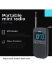 Adler Mini radio USB w kolorze czarnym