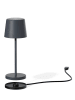 lumisky LED-Tischleuchte "Kelly Mini" in Grau - (H)21,6 x Ø 8,2 cm