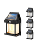 lumisky 4er-Set: LED-Solarleuchten in Schwarz - (B)12 x (H)17,3 cm