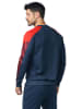 eksept Sweatshirt "Evo Star" in Dunkelblau/ Rot