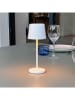 lumisky Lampa stołowa LED "Kelly Mini" w kolorze białym - wys. 21,6 x Ø 8,2 cm