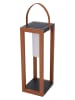 lumisky LED-Solar-Laterne "Seraphina Tall" in Braun - (B)20 x (H)58 x (T)20 cm