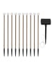 lumisky LED-Solar-Pflanzenbeleuchtung ''Lolly'' in Hellbraun - (L)40 x (B)500 cm