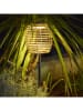 lumisky 2er-Set: LED-Solar-Gartenstecker ''Bavina'' in Beige/ Schwarz - (H)71 x Ø 16,5 cm