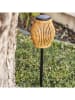 lumisky Solar-Gartenstecker "Silvina" in Hellbraun - (H)70 x Ø 18