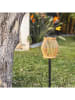 lumisky Solar-Gartenstecker "Silvina" in Hellbraun - (H)70 x Ø 18
