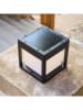 lumisky Solarna lampa zewnętrzna LED "Pilaro" w kolorze czarnym - 15 x 15 x 15 cm